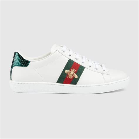 gucci boots with bees|Women's Ace trainer with bee in White Leather .